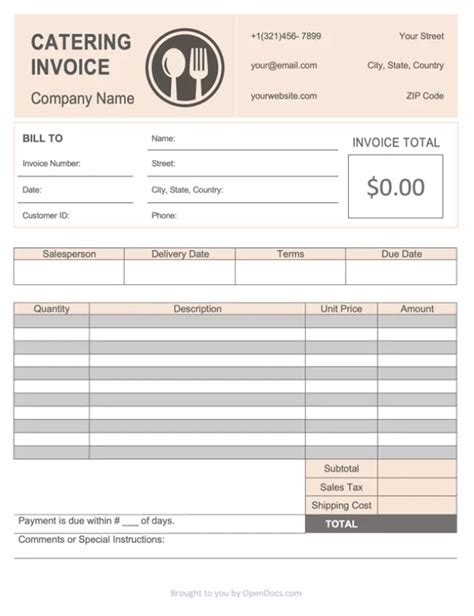 Contoh Invoice Catering Makanan Yang Mudah Dibuat Evermos