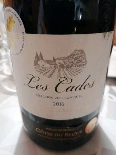 Les Cades Selection Vieilles Vignes Rouge Vivino US