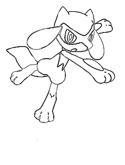 Riolu Coloring Page At Free Printable Colorings