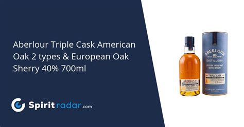 Aberlour Triple Cask American Oak 2 Types And European Oak Sherry 40