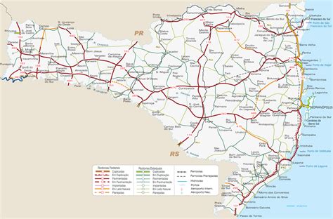 Mapas De Santa Catarina MapasBlog