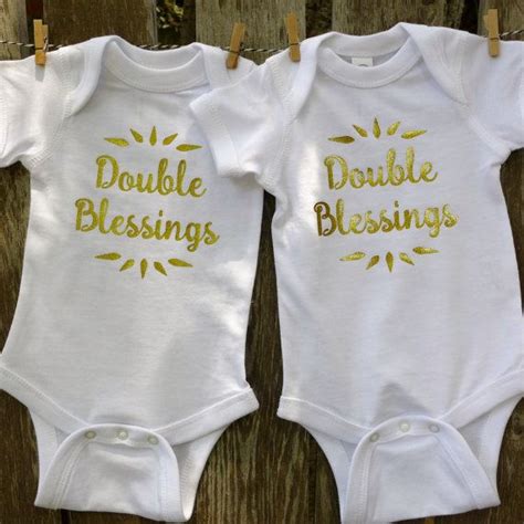 Twin Bodysuits Set Shows Off Your Double Blessings In Soft Shiny Gold