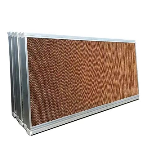 7090 Type Green Brown Kraft Paper Water Evaporative Cooling System 15cm