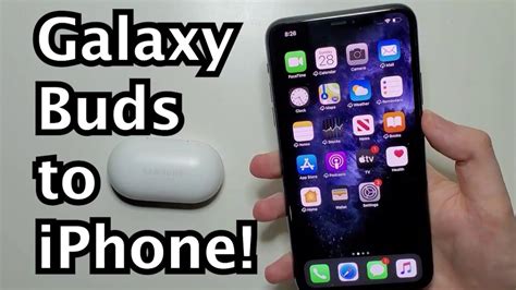 How To Connect Samsung Galaxy Buds To Iphone Youtube