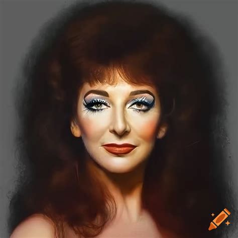 Portrait Of Kate Bush With Highly Detailed Lifelike Features On Craiyon