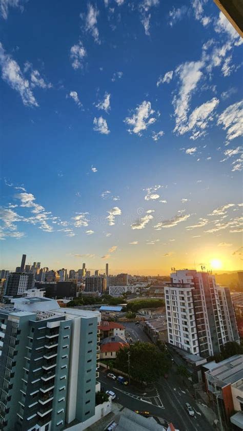 Brisbane city sunset stock photo. Image of water, night - 270111976