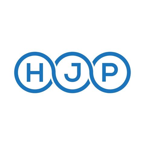 HJP letter logo design on white background. HJP creative initials ...