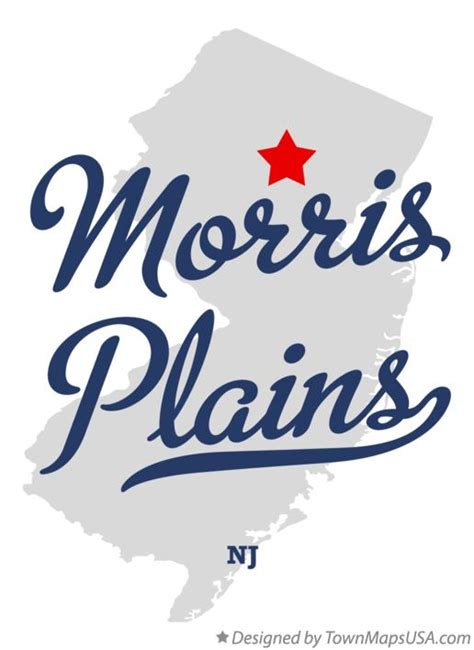 Map of Morris Plains, NJ, New Jersey