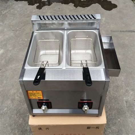 Gas deep frying machine commercial stainless steel french fries deep fryer ZF-in Electric Deep ...