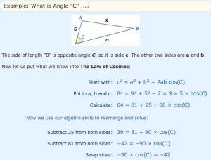 Law Of Cosines Formula Trung T M Gia S T M T I C Hotline