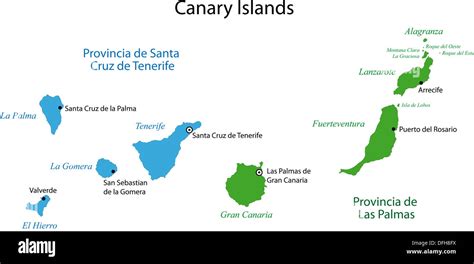 Canary Islands Map Hi Res Stock Photography And Images Alamy