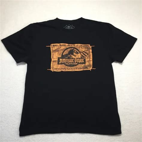 Jurassic Park Universal Studios Singapore Black Mens T Shirt Size X