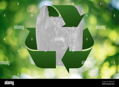 Plastic Bag With Recycle Symbol Stock Photo Alamy