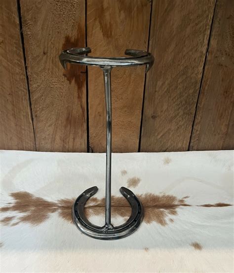 Horseshoe Hat Stands Black Or Clear Coated Flat Top Pakenham Western