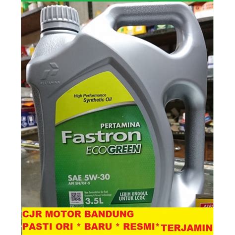 Jual OLI Pertamina FASTRON ECO GREEN 5W 30 MOBIL LCGC CALYA SIGRA