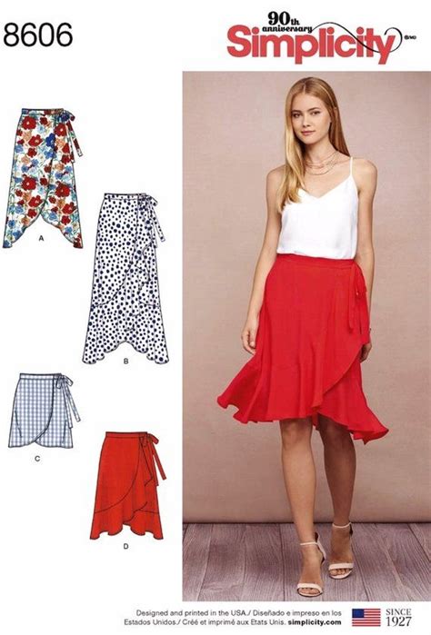 Sewing Pattern Women S Wrap Skirt Pattern Misses Wrap Skirt Pattern