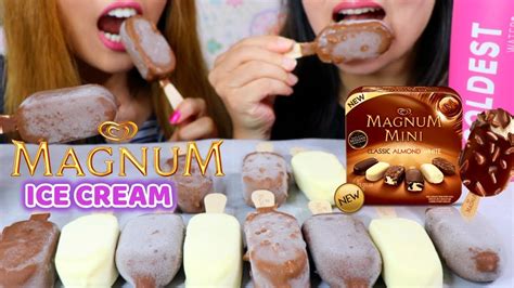 Mini Magnum Ice Cream Bars Asmr Eating Intense Crunch Kimandliz Asmr Youtube