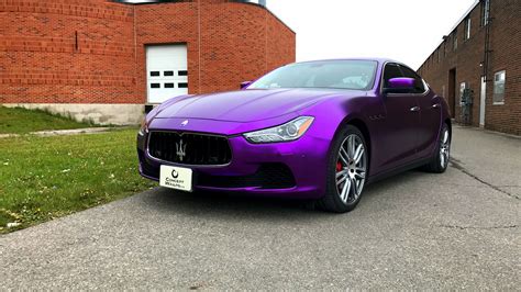 Maserati Ghibli Satin Purple Chrome - Concept Wraps