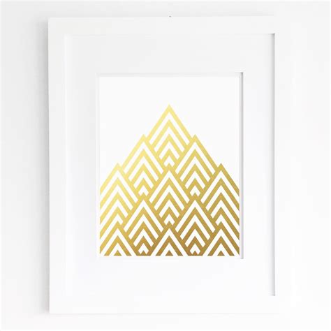 Geometric Gold Wall Art Digital Download Abstract Print Pdf - Etsy