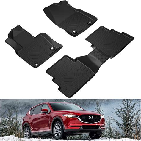 Kiwi Master Floor Mats Compatible For 2017 2022 Mazda Cx 5 All Weather Mat Liners Front Rear 2