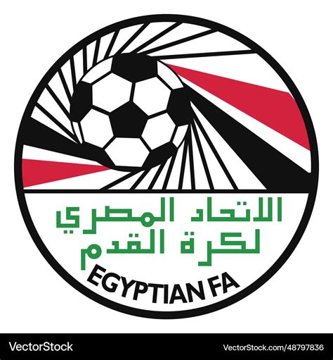 Egypt football team logo Royalty Free Vector Image