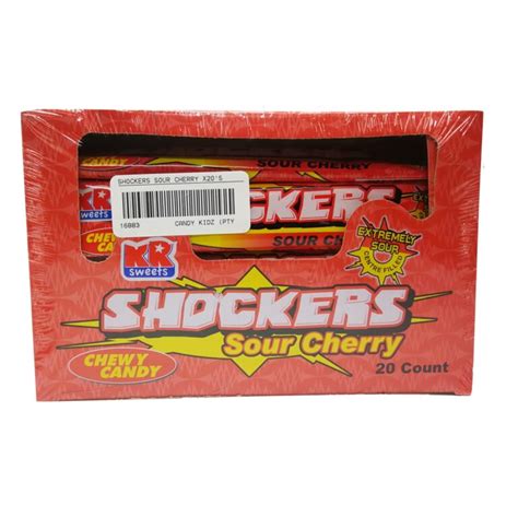 SHOCKERS SOUR CHERRY 20’s – CandyKidz Megastore