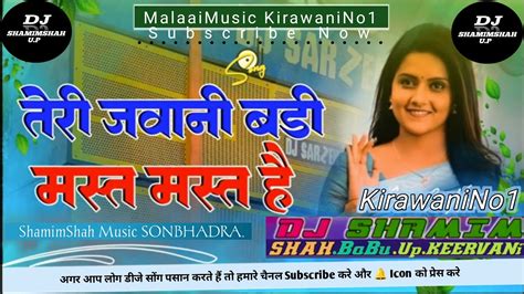 Dj Malaai Music Jhankar Hard Bass Toing Mix🎶 Teri Jawani Badi Mast