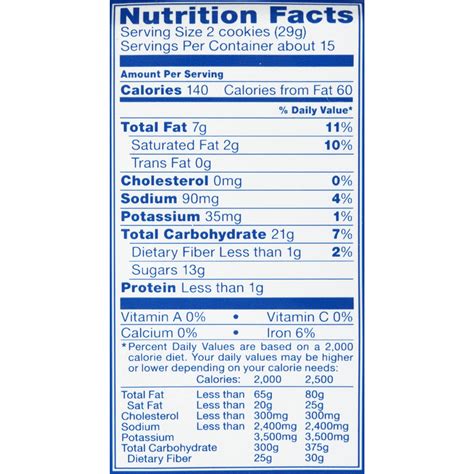 Oreos Nutrition Facts Label Besto Blog