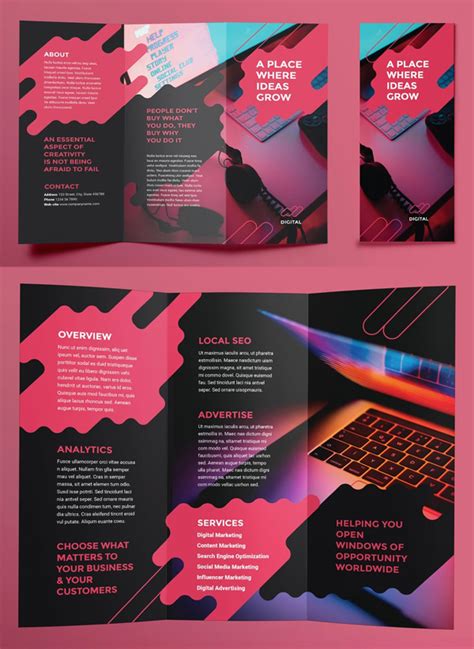 Trifold Brochure Templates Graphic Design Junction