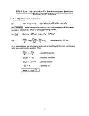 Hw W Solution Pdf Eecs Introduction To Semiconductor