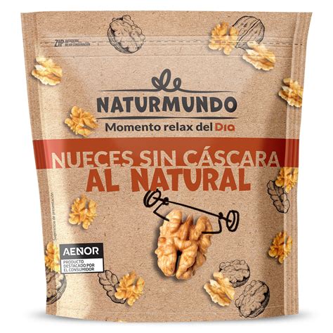 Nueces sin cáscara al natural Naturmundo de Dia bolsa 200 g