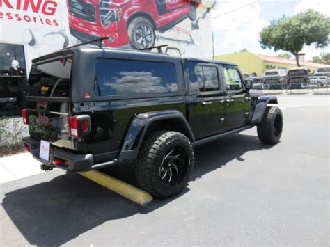 2022 Black Jeep Gladiator With Leer 100xq Topperking Topperking