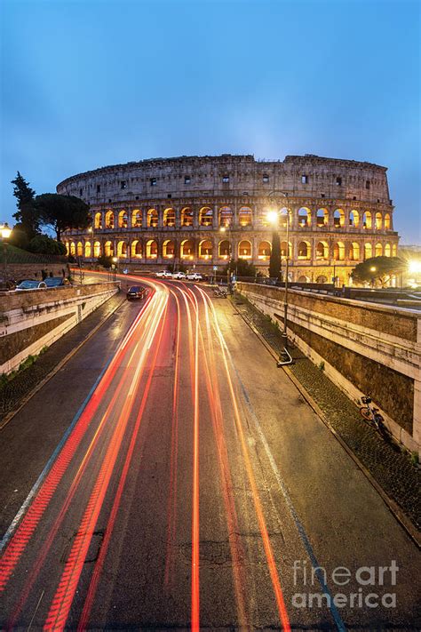 Night at the coliseum, Rome Photograph by Matteo Colombo - Pixels