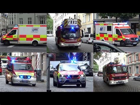 Einsatzfahrten Berufsfeuerwehr München und Rettungsdienst