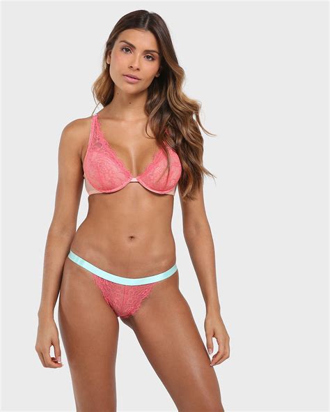 Riachuelo Calcinha String Renda Lilly Multicor