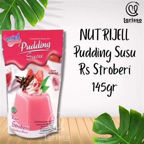 Jual NUTRIJELL PUDDING SUSU 145GR RASA STRAWBERRY PUDING BUBUK DENGAN