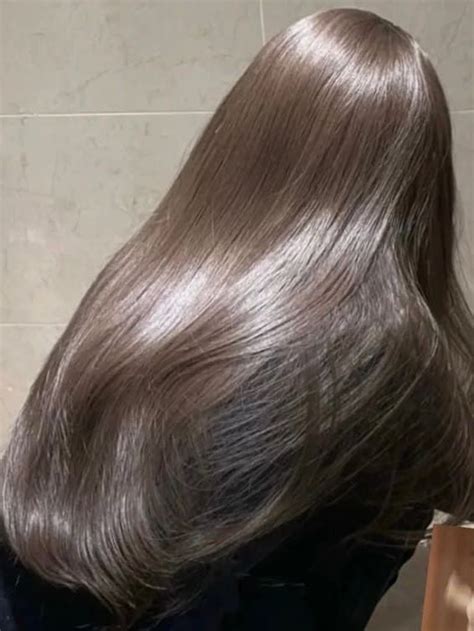 Winter Korean Hair Color Ash Brown Winter Hairstyles Pretty