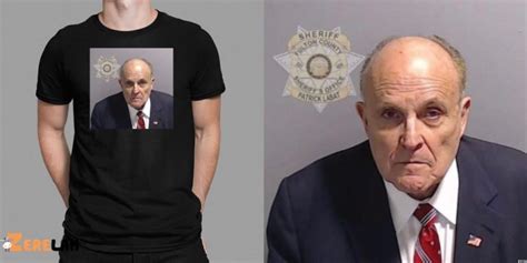 Rudy Giuliani MugShot Shirt Rudy Giuliani Mugshot Becomes Instant