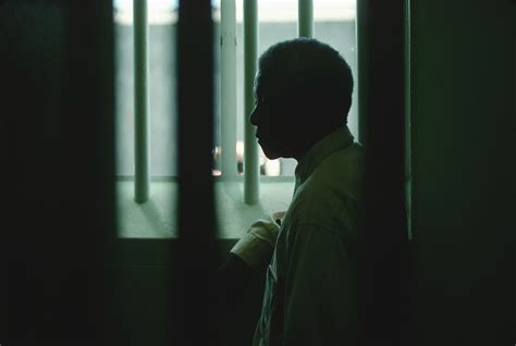 Nelson Mandela In Robben Island Prison