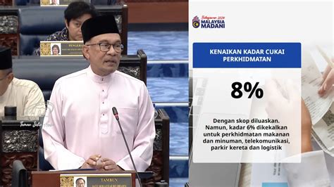 Belanjawan 2024 Cukai Perkhidmatan Naik Dari 6 Kepada 8