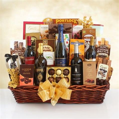 Grandeur Gourmet And Wine T Basket At T Baskets Etc Corporate