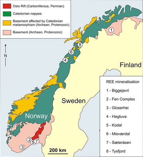 Norway Rare Earth Element Deposits In Europe Eurare Project