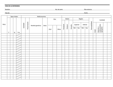 Hoja de Enfermería