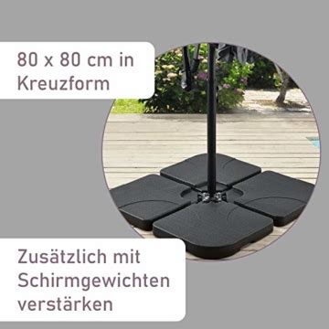 Artlife Ampelschirm Brazil Cm Led Beleuchtung Solar Kurbel Uv