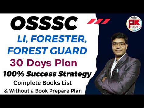 Complete Strategy For Preparation Of Osssc Li Forest Guard Forester