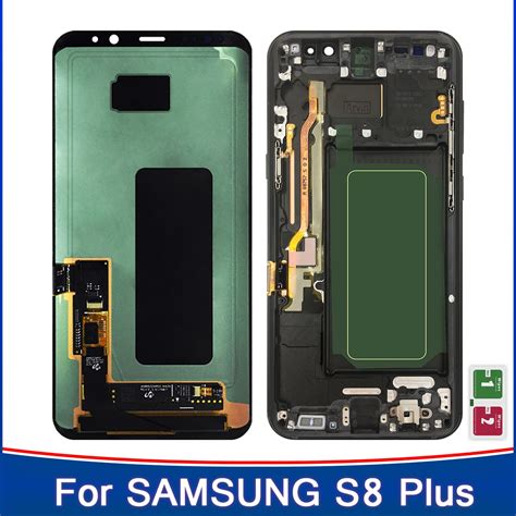 Supollamoled Écran Tactile Lcd Avec Châssis Pour Samsung Galaxy S8 G950 G950f S8 Plus G955