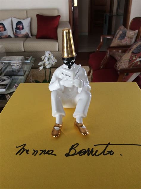 New Ceramic Sculpture Mezzetino Character From The Commedia Dell Arte