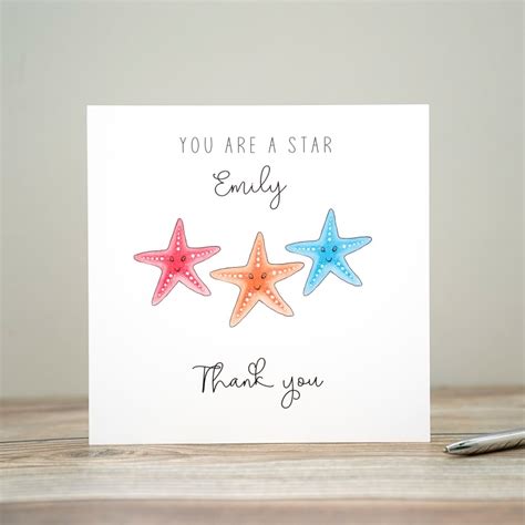 You Are A Star Thank You Card Just For Cards Greetings Cards