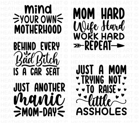 Mother Quotes Svg Bundle Mom Shirt Svg Mothers Day Etsy