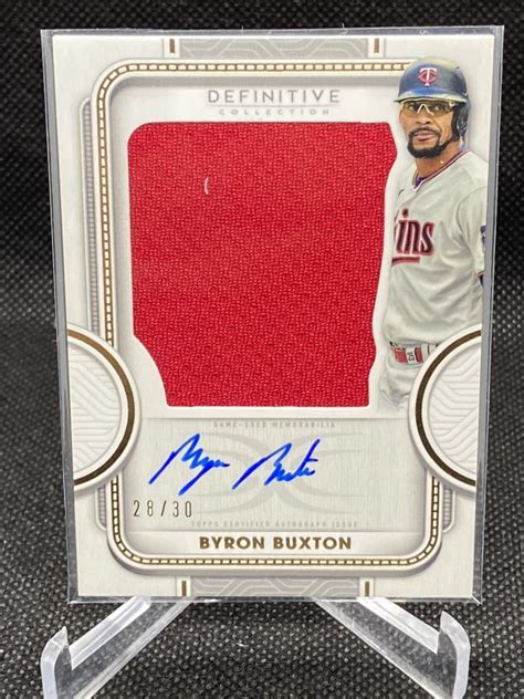 【目立った傷や汚れなし】2022 Topps Definitive Collection Byron Buxton 直筆サインカード 直書き